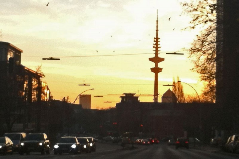 Morgensonne über Hamburg