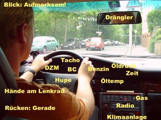 Alltag in einem inzwischen auch schon alten Auto