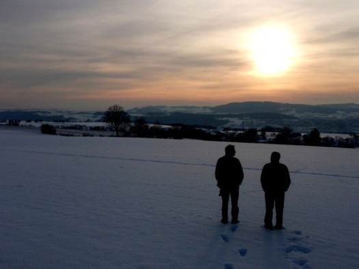 Männer im Schnee