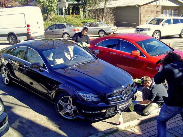 Die Autos bleiben sauber, auch unterwegs