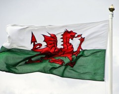 Flagge-Wales