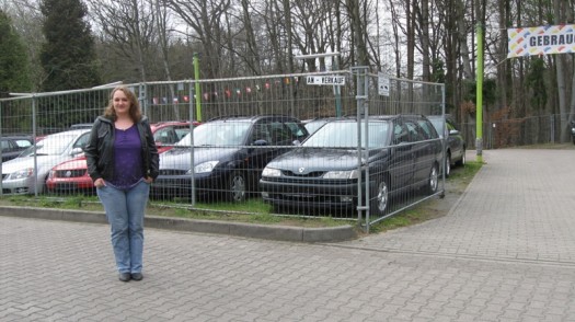 Wird sie den neben ihren Beetle-Cabrio akzeptieren?