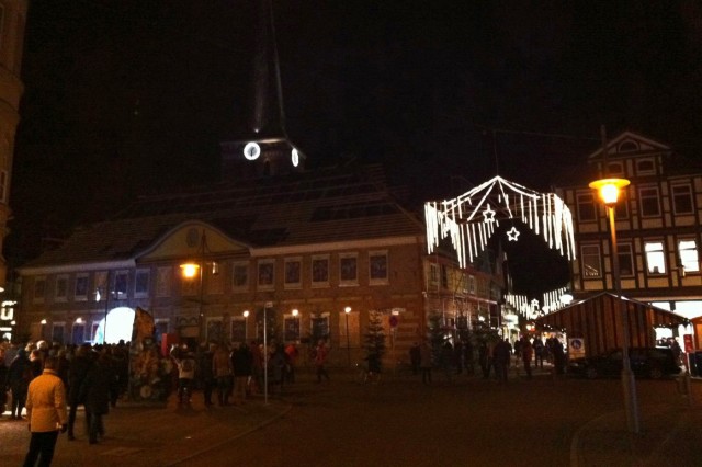 Weihnachtskalender, diesmal tatsächlich vorm Rathaus